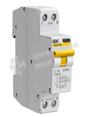 Выключатель автоматический дифференциального тока IEK MAD22-5-032-C-30 АВДТ 32 C32