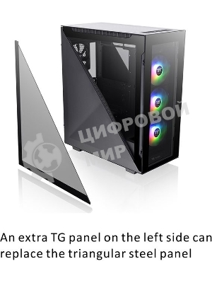 Компьютерный корпус Thermaltake Divider 500 TG ARGb CA-1T4-00M1WN-01 Black/Win/SPCC/Tempered Glass*4/120мм ARGb Fan*3/120мм Standard Fan*1 (527880)
