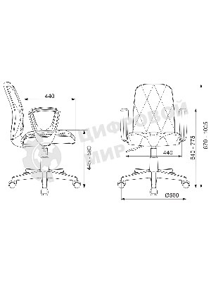 Кресло Бюрократ CH-327 черный, экокожа, 120 кг, механизм качания