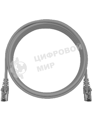 Патч-корд NTSS NTSS-PC-FTP-RJ45-5e-3.0-LSZH-GY NTSS-PC-FTP-RJ45-5E-3.0-LSZH FTP RJ-45 вил.-вилка RJ-45 cat.5e 3м серый LSZH (уп.:1шт) 26AWG