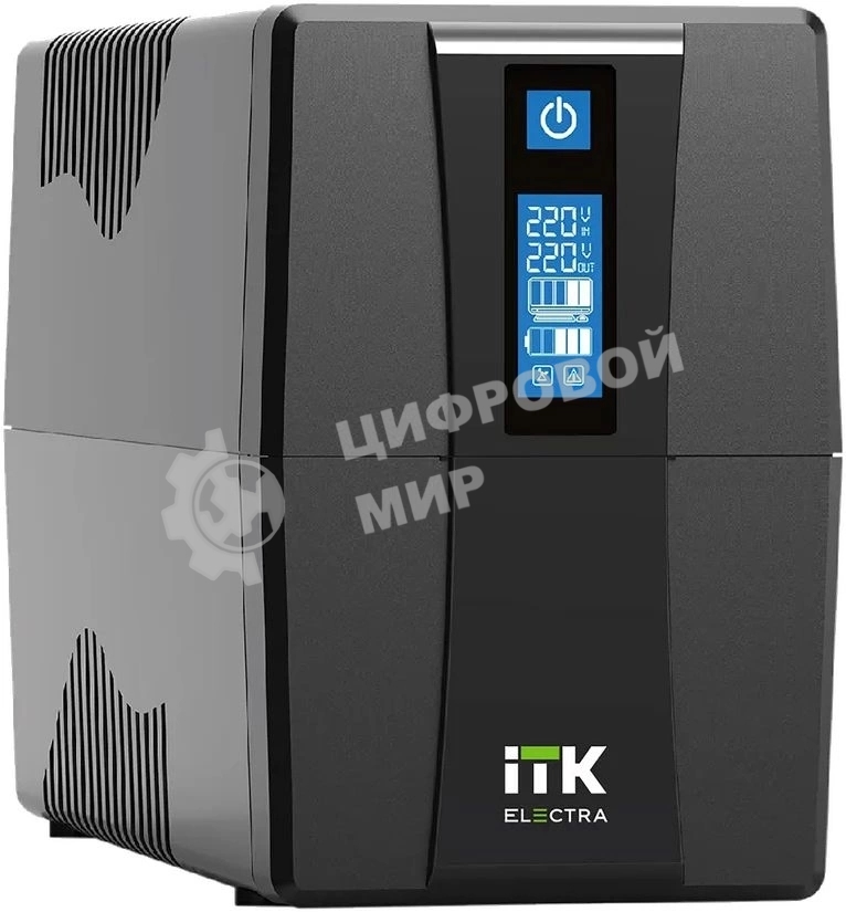 Источник бесперебойного питания Line-interactive 600ВА/360Вт, фаза 1/1, LCD дисплей, с АКБ 1х7AH, USB-порт