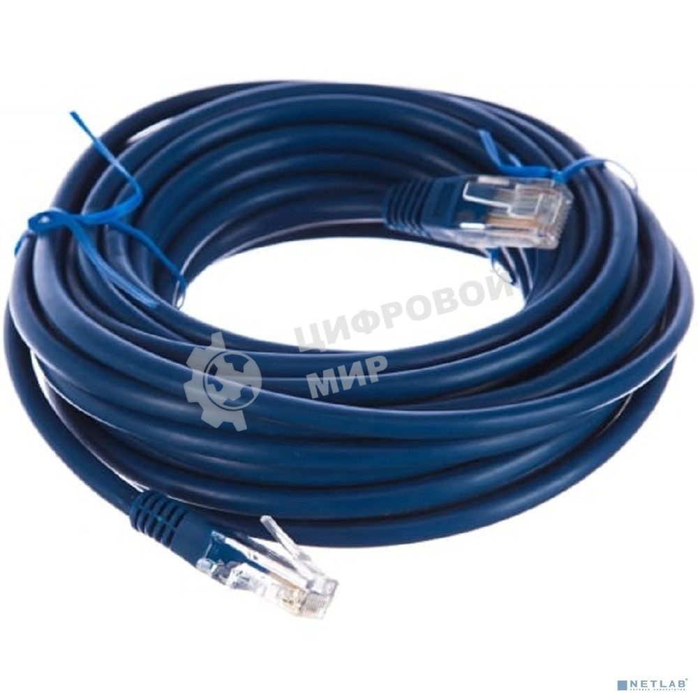 Патч-корд UTP Cablexpert PP12-7.5M/B cat.5e, 7.5м, литой, многожильный, черный