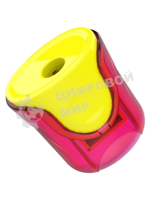 Точилка для карандашей ручная Deli ER01000 U-touch, 1 отверстие, пластик, ассорти, дисплей