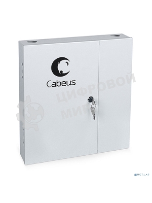 Бокс оптический Cabeus, портов: 8, SC (LC duplex), 8 хОВ, серый, (FO-WL-8SC-K)