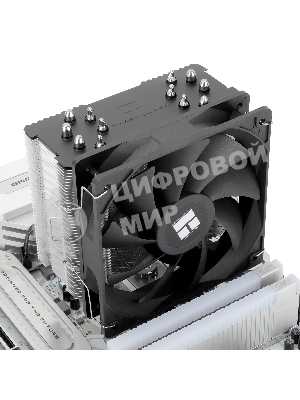 Кулер для процессора Thermalright Burst Assassin 120 SE черный/серебристый (4-pin PWM, 148мм, Al/Cu, 6x6мм, 1x120мм, 66.17CFM, 25.6dBA, 1550RPM, S: 1851/1700/1200/115X, AM5/AM4)