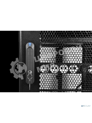 Шкаф серверный ЦМО ПРОФ напольный 48U (800 х 1000) двери двойные перф. 2 шт., черный, в сборе ШТК-СП-48.8.10-88АА-9005