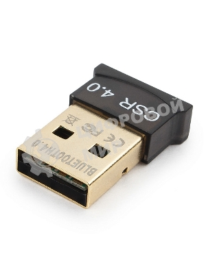 Адаптер Bluetooth Gembird, BTD-MINI5, ультратонкий корпус, v.4.0, 50 метров, до 24 Мбит/сек, USB