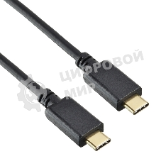 Кабель Buro PD15W USB Type-C (m) USB Type-C (m) 1м черный