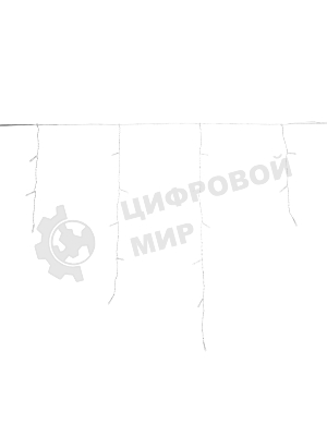 Гирлянда светодиодная Neon-night Айсикл (бахрома) 5х0,6м, с эффектом мерцания, прозрачный провод, IP44, 230В, диоды теплые белые, 112LED