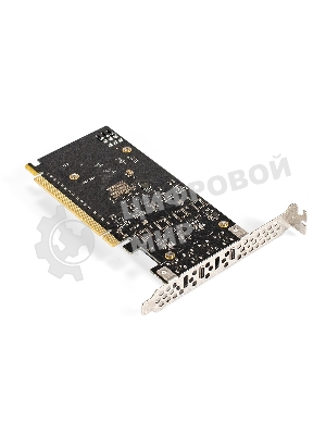 Контроллер ExeGate EXE-322 (PCI-E x16 v3.0, 2*20Gbps (USB3.2 GEN2x2) Type-C ext., ASMedia Chipset ASM3242)