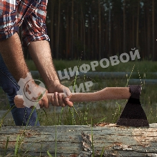 Топор кованный, в сборе, 890/1200 г, деревянное топорище, 500 мм, АО, (Ижевск) Россия