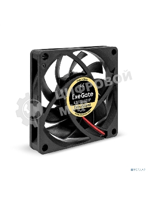 Вентилятор для корпуса ExeGate ExtraSilent ES07015S2P черный, 70 мм, 2000 об/мин, 18 дБ, 2 pin