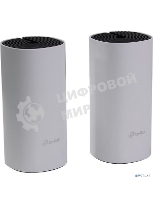 Домашняя Mesh TP-Link Wi-Fi система Deco M4 (1-Pack), 1167 Мбит/с (5 ГГц: до 867 Мбит/с + 2,4 ГГц: до 300 Мбит/с), 2 порта 1000 Мбит/с, 2 встроенные антенны на каждом модуле Deco