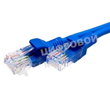 Патч-корд Suprlan 10-0149 UTP RJ-45 вил.-вилка RJ-45 cat.5e 3м синий LSZH 24AWG