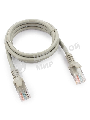 Патч-корд UTP Cablexpert cat.5e, 1м, литой, многожильный серый
