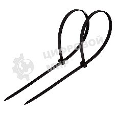 Хомут-стяжка кабельная нейлоновая PROconnect 400 x4,8 мм, черная, упаковка 100 шт.