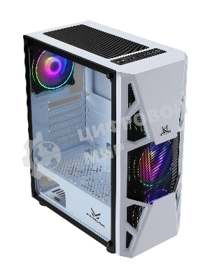 Компьютерный корпус AeroCool/Formula CL-3303W RGb белый без БП ATX 6x120мм 2xUSB 2.0 1xUSB 3.0 audio bott PSU