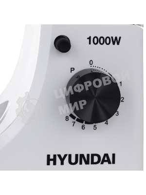 Миксер планетарный Hyundai HYM-S4451 1000 Вт, белый/черный