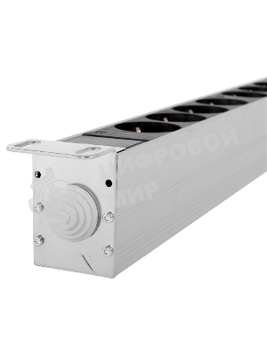 Вертикальный блок розеток Rem-16 с авт. 16А, 20 Shuko, 16A, алюм., 33-48U, колодка