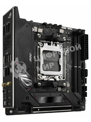 Материнская плата ASUS ROG STRIX B650E-I GAMING WIFI, AM5, AMD B650, 2xDDR5, 2xSATA, 2xM.2, 1xPCIe 5.0 x16, 1xHDMI, 1x 2.5Gb LAN, 4xUSB-A 3.2 Gen 2, 1xUSB-A 3.2 Gen 1, 1xUSB-C 3.2 Gen 2x2, 3x3.5 мм, 7.1, Mini-ITX