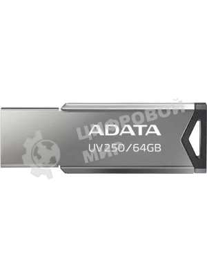Флешка USB ADATA UV250 (AUV250-64G-RBK), 64Gb, USB 2.0, R/W 25/10, черный