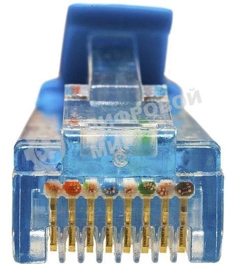 Патч-корд Suprlan 10-0149 UTP RJ-45 вил.-вилка RJ-45 cat.5e 3м синий LSZH 24AWG