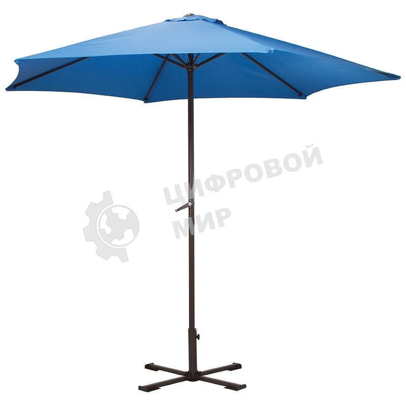 Зонт садовый Ecos GU-03 (синий) с крестообразным основанием