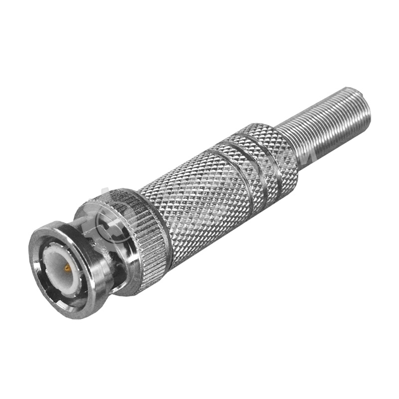 Разъем штекер PROconnect BNC под пайку с пружиной металл (универсальный)