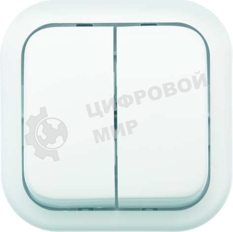 Выключатель Кунцево-Электро 2-кл. ОП Валентина 10А IP20 А56-025 бел.