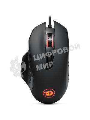 Мышь проводная Redragon Gainer черный, 3200 dpi, USB, кнопки - 6