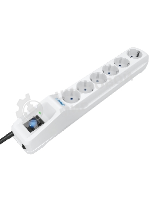 Сетевой фильтр Pilot L GP 6 розеток (5 евро + 1GP) 1.8 м/Surge protector Pilot L GP 6 sockets (5 Euro + 1GP) 1.8 m белый