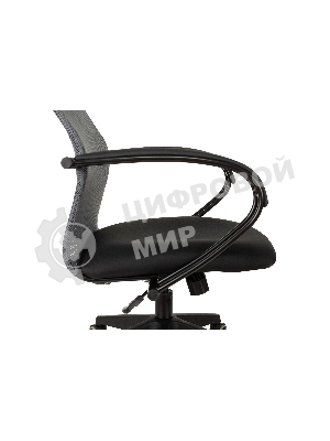 Кресло Бюрократ CH-607 TW-04 Neo Black темно-серый, сетка, подголовник