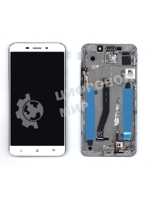 Дисплей для Asus ZenFone 3 Laser ZC551KL белый с рамкой