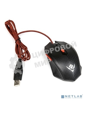 Мышь проводная Dialog Nakatomi MOG-08U черный, 2400 dpi, USB, кнопки - 6