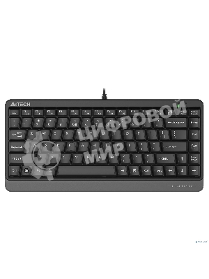 Клавиатура проводная A4Tech Fstyler FKS11, USB, черный/серый