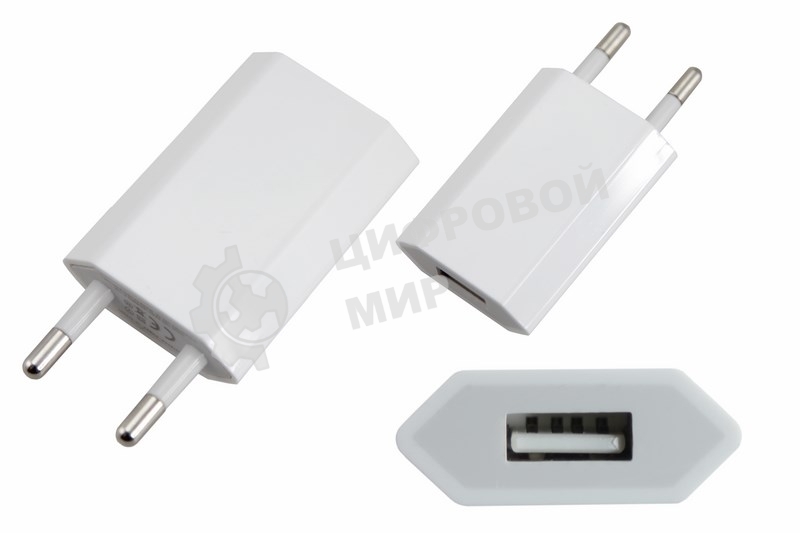 Сетевое зарядное устройство Rexant iPhone/iPod USB белый (СЗУ) (5 V, 1000 mA)