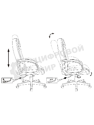 Кресло Бюрократ T-898AXSN 38-415 синий