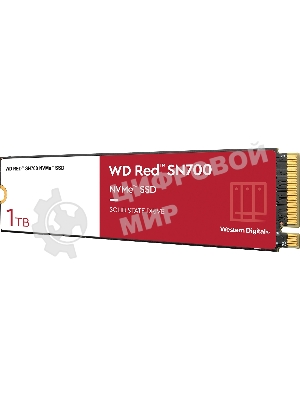 Накопитель SSD WD Red SN700, 1Tb, PCIe 3.0 x4, M.2 2280, NVMe, R/W 3430/3000