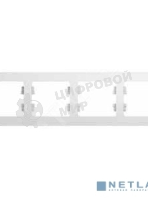 Рамка Schneider-electric GSL000104 Glossa 4-постовая, горизонтальная, белый