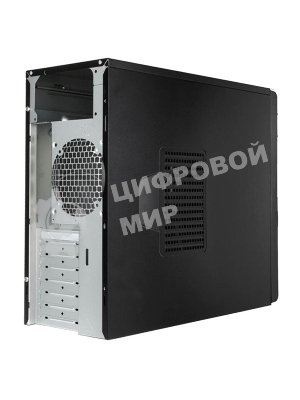Компьютерный корпус EAR002BG 6151358 w/o psu, Mid Tower, черный, Ext:5.25