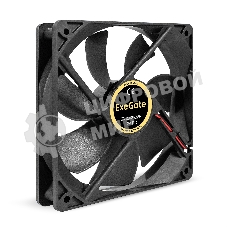Вентилятор для корпуса ExeGate EX12025B2P черный, 120 мм, 1550 об/мин, 25 дБ, 2 pin