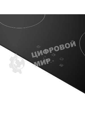Варочная панель Kuppersberg, Hi-Light, High-Tech, 60 см, 4 конфорки, 9 уровней мощности, таймер, автоматическое отключение, индикация остаточного тепла, сенсорное управление, черный