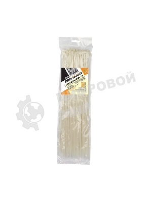Хомут-стяжка кабельная нейлоновая PROconnect 400 x4,8 мм, белая, упаковка 100 шт.