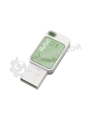 Флешка USB Netac UA31 (NT03UA31N-128G-32GN), 128Gb, USB 3.2, R/W 110/45, зеленый/белый