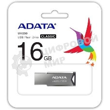 Флешка USB ADATA UV250 (AUV250-16G-RBK), 16Gb, USB 2.0, R/W 25/10, черный