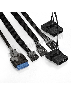 Компьютерный корпус Minitower ExeGate EX294384RUS Mistery R2 (mATX, без БП, 2*USB+1*USB 3.0, аудио, черный, 1 вент. 12см с RGb подсветкой и полоса на передней панели, боковая панель - закаленное стекло)