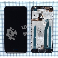 Дисплей для Asus ZenFone 3s Max ZC521TL черный с рамкой