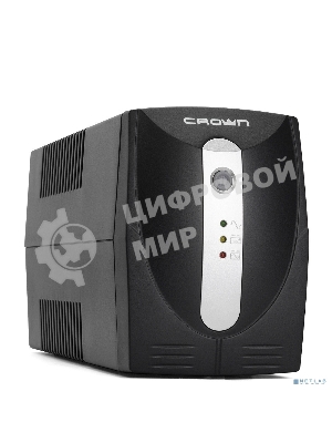 Источник бесперебойного питания Crown CMU-500X (480 ВА/240 Вт; Off-Line; 1 х Euro + 1 х IEC-320 резервным питанием и фильтрацией; 12V/4,5AH х 1; пластик)