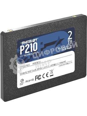 Накопитель SSD Patriot P210, 2Tb, SATA III, 2.5