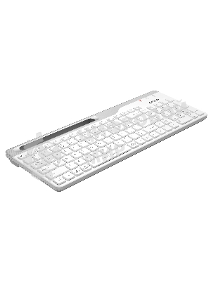 Клавиатура беспроводная A4Tech Fstyler FBK25, USB, Bluetooth/Радиоканал, белый/серый